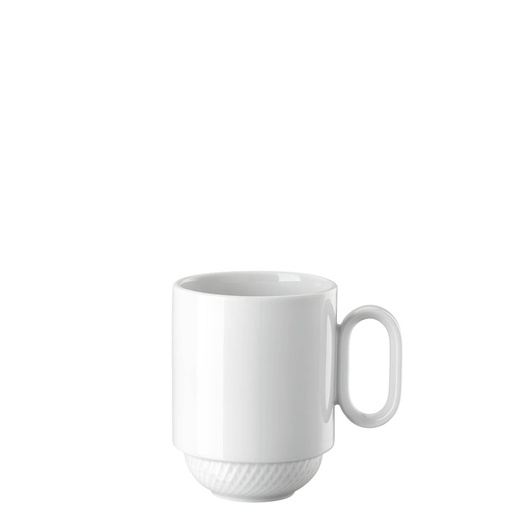 Rosenthal Blend Weiss Becher mit Henkel stapelbar 8,5 cm