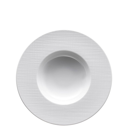Rosenthal Mesh Weiss Teller tief mit Fahne 28 cm