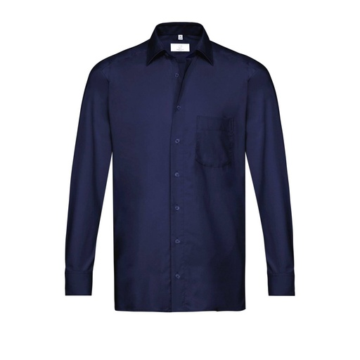 Basic-Hemd, marineblau