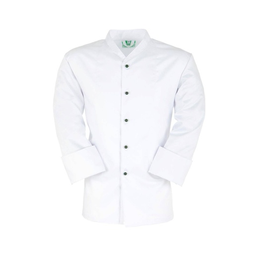 1-reihige Kochjacke Satin-Lou, weiß