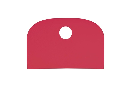 Teigschaber aus LDPE, 148 x 99 mm, rot