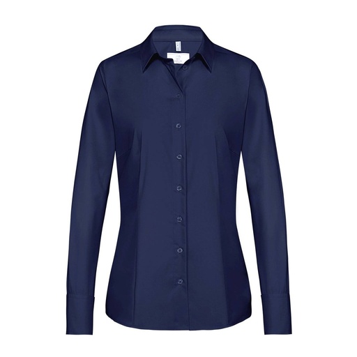 Basic-Bluse, marineblau